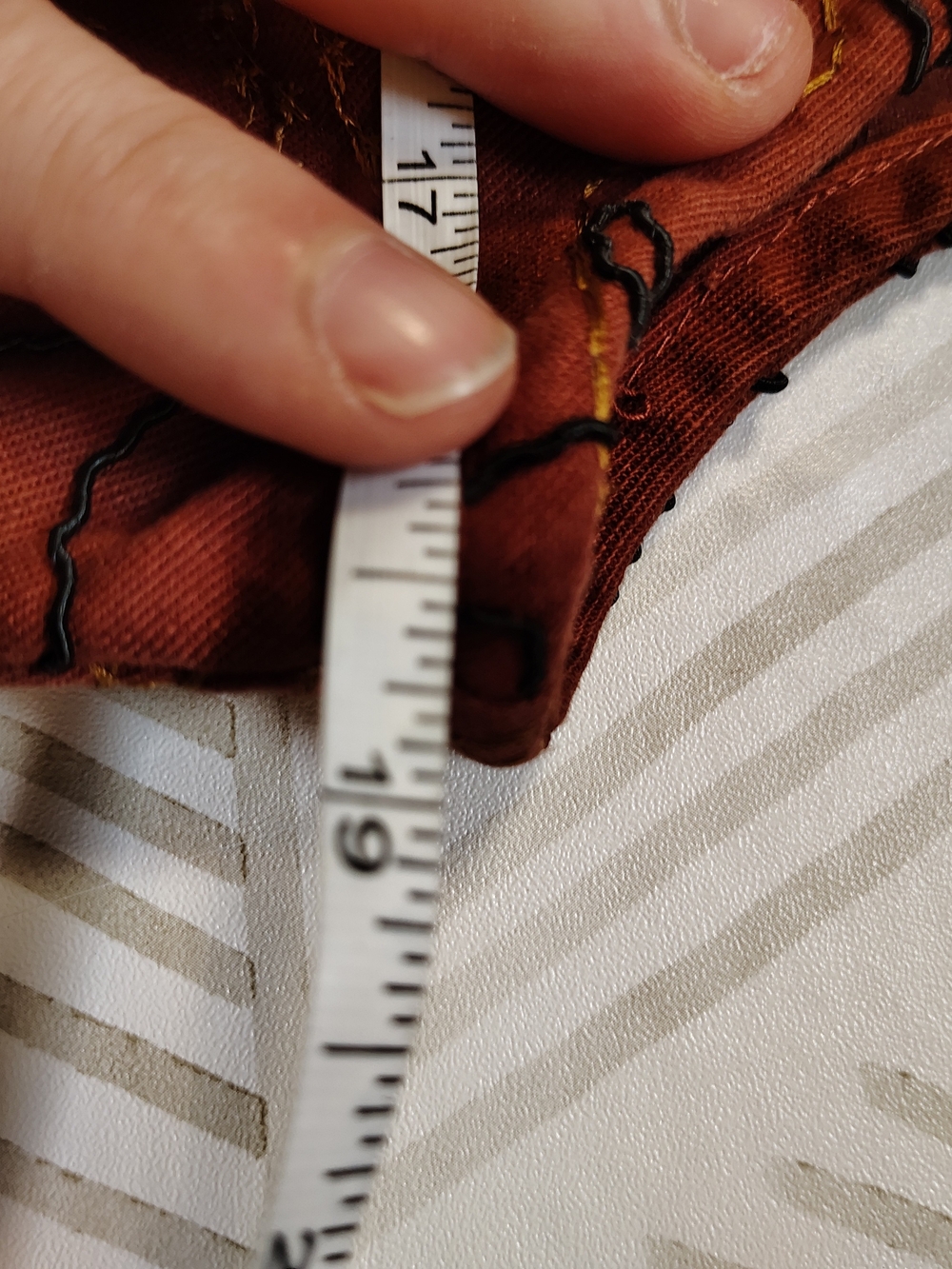 Ruby Rd Rust Orange Embroidered Button-Front‎ Top Size 6 - Picture 3 of 5